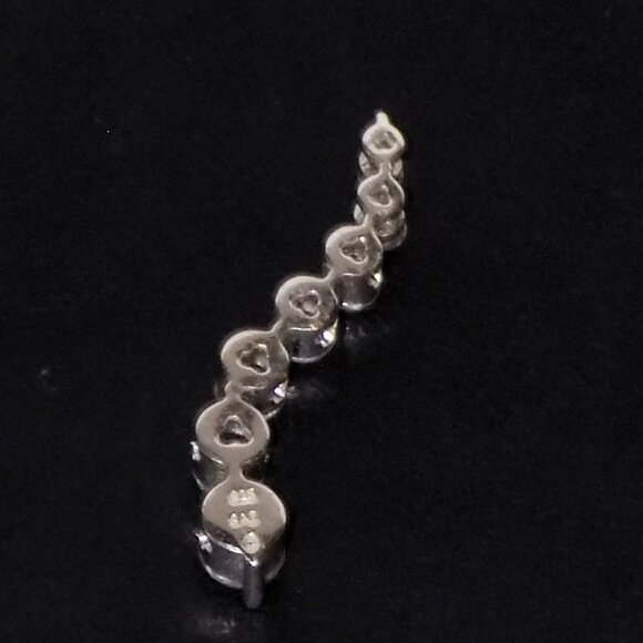 925 SAI Krishna Sterling Silver Graduated Crystal Pendant - Picture 5 of 6